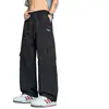 Calça de Trabalho Casual Simples, Fina, Estilo Americano, Versátil para o Verão, para Homens, Calça Longa Esportiva Solta, Secagem Rápida, na Moda e Versátil