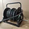 Manguera de salida de agua para lavadora de autos de alta presión, carrete de manguera, manguera de alambre de acero a prueba de explosiones, estante de almacenamiento, accesorios de limpieza, enrollador de bobina