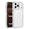 Funda para Teléfono Móvil Adecuada para Iphone17Promax, Funda Magnética de Apple para Amazon Transfronteriza, Transparente con Incrustaciones de Diamantes de Aire, Funda Anti-Caídas