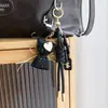 Bolso Colgante de Estrella de Cinco Puntas con Lentejuelas Plateadas Brillantes Dulce y Genial Cadena Colgante Decorativa para Mochila Escolar Coreana Ins Plata Negro