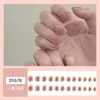 Uñas postizas estampadas cortas, medianas y largas de fábrica, con diseño de armadura, productos terminados en caja, venta al por mayor, se pueden personalizar según muestras