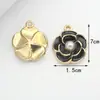 Fabricante de Accesorios de Joyería Floral, Al por Mayor en Stock, Joyería Hecha a Mano Estilo Chanel Pequeño para Bricolaje, Accesorios de Joyería para Bricolaje con Goteo de Aceite Transfronterizo