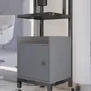 Carrito de Herramientas Especiales para Salón de Peluquería, Carrito para Tienda de Peluquería, Estante de Almacenamiento, Carrito de Almacenamiento de Metal para Barbería Sin Instalación