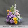 Nuevo Arreglo Floral Jardín Monet Púrpura Boda Escenario Camino Guía Decoración Floral Camino Guía Boda Arte Floral para Ventana