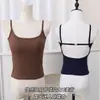 Camisola Sexy de Espalda Descubierta para Chicas con Almohadillas Integradas en el Pecho, Ajustada, Espalda Hermosa, Diseño Hueco, Top Corto