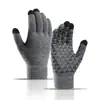 Luvas de Tricô para Tela de Toque de Inverno Amazon para Homens, Tamanho Grande, Quentes, Espessadas, Antiderrapantes, Luvas de Ciclismo para Uso ao Ar Livre