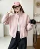 Nueva Chaqueta Corta con Cuello Alto para Mujer 2026, Moda Primavera y Otoño, Holgada, Adelgazante, Versátil, Top Juvenil para Mujer