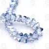 Cuentas Triangulares de Gama Alta K9 Premium Imitación Swarovski de 2/3/4/6/8 mm, Cuentas de Vidrio en Hilo Corto de Piedra Triturada Brillante