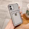 Adequado para Capa de Celular Apple 18 Simples Transparente 15 com Porta-Cartão Iphone17Pro Canto Quatro Anti-Queda 16 Cobertura Total 12