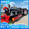 Tren Eléctrico Mini Famoso en Internet, Coche Turístico sobre Rieles Estilo Nostálgico, Accesorio para Foto para Montar en Atracciones Turísticas