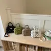 Moda Estilo Coreano Bolinhas Bolsa Quadrada Pequena de Ombro Único 2026 Novo Modelo Grande Capacidade Versátil Exquisite Bolsa de Mão Bowling