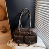 Bolsas Atacado Transfronteiriço Texturizadas de Grande Capacidade para Mulheres 2025 Novas Bolsas Femininas Verão Bolsas de Ombro Axila Bolsas Almofada Portáteis
