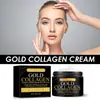 Crema Facial de Colágeno Dorado Mes de Occidente, Hidratante para la Piel del Rostro, Crema Refrescante y para el Cuidado de la Piel Elástica