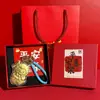 Oro Puro 999 Tener Dinero para Gastar Llavero del Año de la Oveja Souvenir de Seguro Corporativo Colgante de Oro Negocios Gama Alta