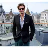 Comercio Exterior Transfronterizo Venta al por Mayor de Trajes para Hombre, Trajes de Solapa Sencilla de Negocios Casual de Moda para Hombre, Blazers Europeos y Americanos de Corte Ajustado