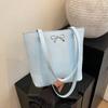 Bolso de mano bandolera de gran capacidad de cuero encerado al aceite transfronterizo para mujer 2025 Nuevo bolso de mano bandolera simple Bolso tote de hombro Bolso de moda