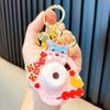 Genuine Dragon ano novo bonitinho pequeno dragão câmera de projeção chaveiro mini cubo educacional resina pequeno pingente atacado