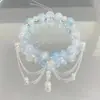 Pulsera de Cristal con Cuentas de Mariposa, Pulsera de Diseño de Alta Gama Ins, Regalo para Novia, Nueva Pulsera de Mejor Amiga de Aspecto Caro
