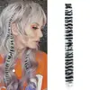 Extensiones de Cabello Europeas y Americanas de Comercio Exterior Clip-In Sin Costuras Estampado de Leopardo, Mechones de Cabello de Colores, Mechas, Teñido para Colgar en la Oreja, Mechones Falsos de Colores, Invisibles Sin Costuras