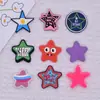 Venda Quente Desenho Animado Estrela Pvc Plano Decorativo Macio Aplique Acessórios de Cabelo Capa de Celular Estrela de Cinco Pontas DIY Acessórios de Joia