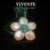 Francês Artesanal Flor Barroca Quebrado Pinos de Cristal Requintado Nicho High-end Temperamento All-match Light Luxury Brooch