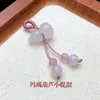 Pendente Pequeno de Cabacinha de Ágata Vermelha do Sul Natural Pulseira DIY Tecida à Mão Pingente de Jade Ornamento de Cabacinha