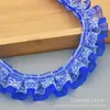 Em Estoque Renda Dupla Camada 2,5cm Roupas Saia Decoração Artesanal DIY Acessórios Decorativos para Borda de Cesta de Armazenamento