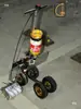 Máquina eléctrica para marcar suelos para estacionamientos, campos de fútbol, pintura de propiedades, recubrimiento con rodillo, talleres de equipamiento deportivo y suelos de plástico