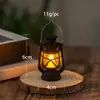 Lâmpada de Camping ao Ar Livre, Luz de Ambiente para Camping, Lanterna LED Portátil Suspensa para Ciclismo Noturno, Velas Eletrônicas, Lanterna Pequena, Natal Retrô