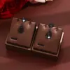 Pendientes Serie Super Destello Gradiente, Exquisitos Pendientes Geométricos Incrustados de Diamantes, Pendientes de Gota de Agua de Alta Gama Full Diamante para Mujeres