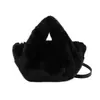 Bolso Tote Retro de Felpa Transfronterizo 2026 Otoño/Invierno Nuevo Bolso de Hombro Cruzado Casual Versátil de Gran Capacidad