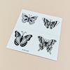 Nueva pegatina de tatuaje pequeña y fresca de dibujos animados para niños, linda mariposa, flor, cuerpo, patrón pequeño, pegatina para dedos con viento