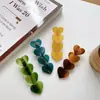 Xinzhimeng Joyería Acetato Clip sin Costuras Clip Borde de Corazón Clip Floral Coreano Clip de Borde Clip para Flequillo Clip Superior Pinza para el Cabello