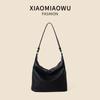 Bolso de Hombro Nicho Vintage Gran Capacidad Estilo Commuter Marrón Bolso de Axila Cuero Suave Bolso Tote Estilo Minuto para Mujer de Alto Estilo