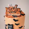 Nova Decoração de Halloween Feliz Halloween Decoração de Bolo em Acrílico Suprimentos para Festa Arranjo de Fantasia