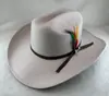 Sombrero de Caballero de Lana Sintética con Joroba de Camello, Sombrero de Fieltro, Sombrero de Vaquero Occidental Ajustable, Más Vendido Transfronterizo para Hombre en Otoño e Invierno