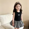 Conjunto Feminino 2026 Novo Estilo Desenho Animado Fofo Doce Colete e Calça Floral Roupa de Verão Estilo Coreano Fofo Casual Conjunto de Duas Peças