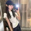 Camiseta de Manga Curta com Letras Estilo Retro Americano para Mulheres, Estilo Quente de Verão, Slim Fit, Valoriza a Silhueta, Top Estilo Garota Spicy