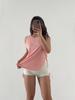 Blusa Esportiva Gola Careca Feminina Sem Mangas Solta Secagem Rápida Colete Camiseta de Academia Top para Corrida Roupa de Yoga 1044