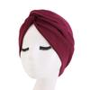 Turbante de algodón gorro twist gorro cruzado gorro India comercio electrónico transfronterizo suministro de alta calidad TJM-163