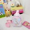 Bolsa infantil de dibujos animados Linda bolsa de pecho para niños de preescolar bolsa de hombro para niños y niñas cambio merienda bolsa bandolera de nailon
