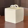 Caixa para Mini Bolo Fatiado Tendência 3/4 polegada Caixa Portátil para Embalagem de Sobremesas de Panificação Estilo Ins Caixa para Embalagem de Levar Impressão