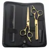 Tijeras de Peluquería para Uso en Casa, Tijeras Planas de Acero Inoxidable, Set de Tijeras Entresacadoras, Tijeras Profesionales para Cortar el Cabello, Fábrica Transfronteriza