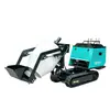 Hormigonera sobre Orugas Hormigonera de Transporte Capacidad 200L Camión Hormigonera Hidráulico de Descarga Automática Obra de Construcción Montañosa Fangosa