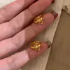 Pendientes de Diamante Flor de Iris Populares en Xiaohongshu Moda de Verano 2026 Pendientes de Nicho de Gama Alta Accesorios para Mujer