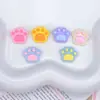 Mini Almohadillas de Pata de Gato Coloridas Brillantes DIY Pegamento de Crema Imanes para Refrigerador Hechos a Mano Accesorios para Pasadores Joyería Resina Accesorios para Ropa