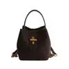 Bolso de Mano Grande con Textura y Estilo para Mujer, Nuevo Modelo 2026, Versátil para el Trabajo Diario, Bolso de Hombro y Cruzado, Bolso Cubo Exquisito