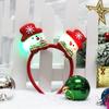 Decoraciones Navideñas Hebilla para la Cabeza Cabeza de Muñeco de Nieve Caña Banda para el Cabello de Navidad Banda para el Cabello de Performance Nocturna Niños Adultos Accesorios de Performance