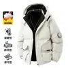 Chaqueta de Algodón Gruesa de Invierno para Hombre 2025 Nueva Deportiva al Aire Libre con Capucha Montañismo Pareja Ropa de Trabajo Abrigo Cálido Chaqueta de Algodón para Hombre