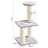Atacado Personalizado Pequeno Arranhador de Gato Douyin Xiaohongshu Popular Pequeno Arranhador de Gato Poste de Sisal para Arranhar com Brinquedos para Gatos